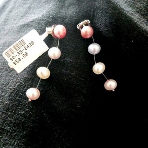 Sterling Silver E8 pearl earings